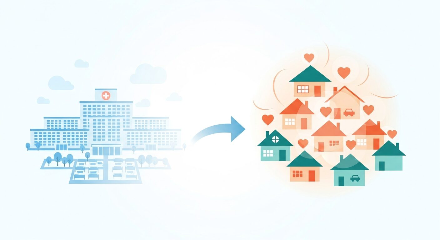 病床再編と在宅シフト