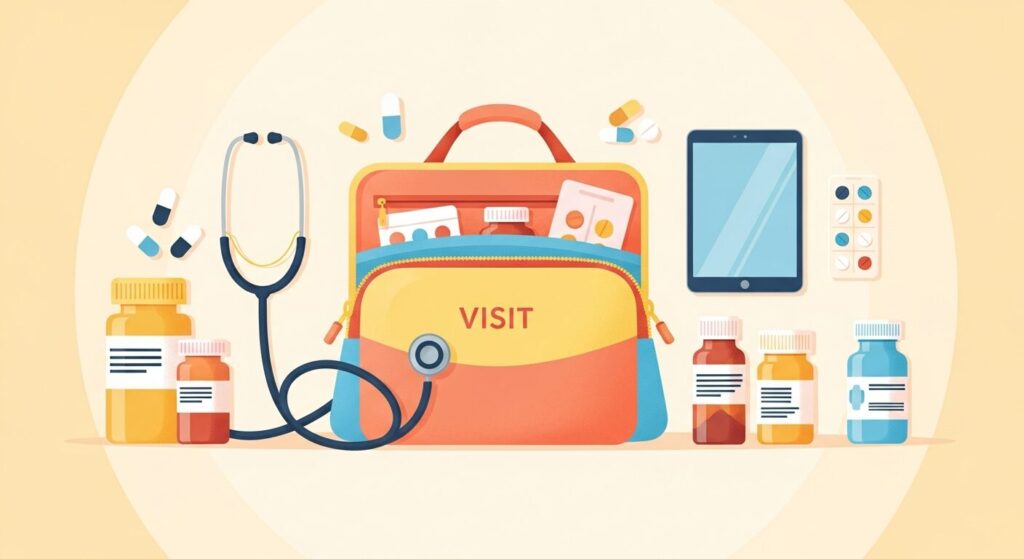 在宅薬剤師の訪問バッグ