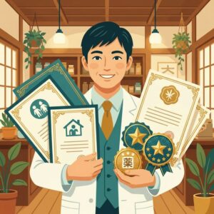 在宅薬剤師の資格と認定証