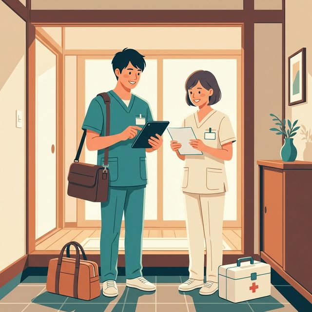 訪問看護師と情報共有する薬剤師