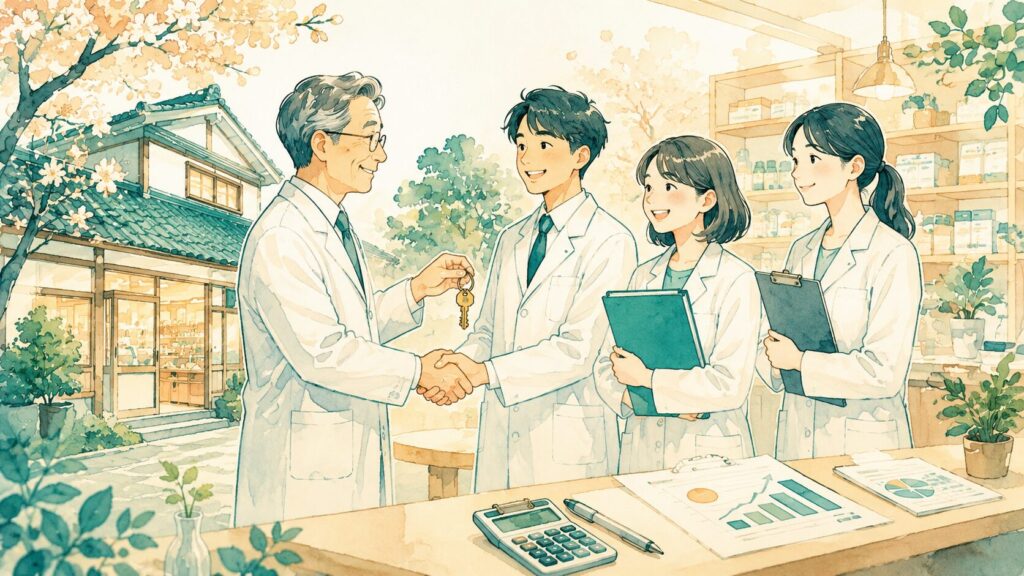 薬局のMBO・事業承継ガイド｜息子・娘・社員への引き継ぎ実例と税務｜在宅ファーマ