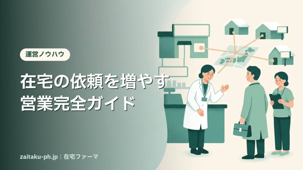 在宅の依頼を増やす営業完全ガイド｜在宅ファーマ