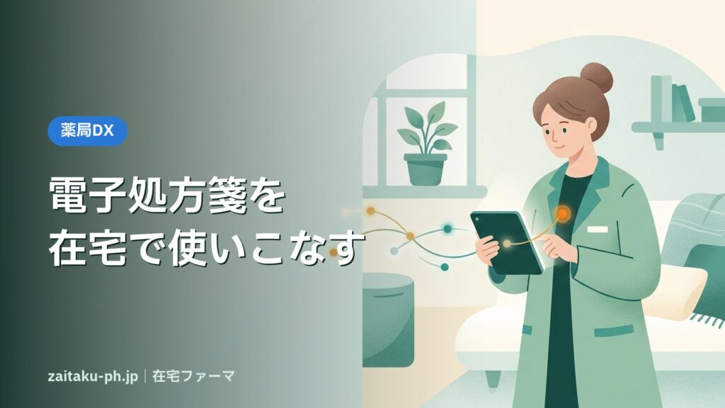 電子処方箋を在宅で使いこなす｜在宅ファーマ