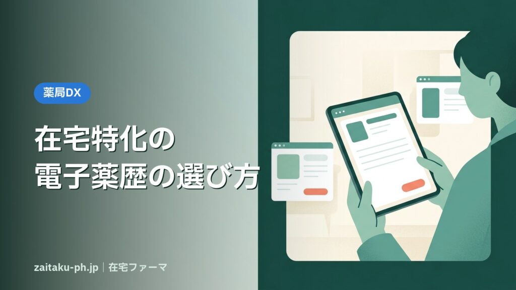 在宅特化の電子薬歴の選び方｜在宅ファーマ