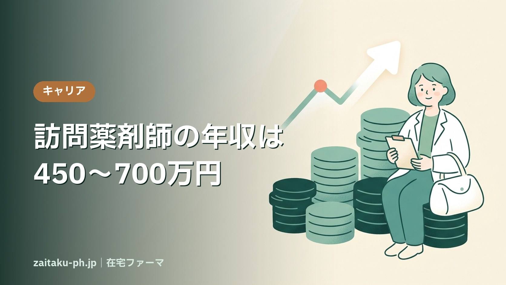 訪問薬剤師の年収は450〜700万円|在宅ファーマ