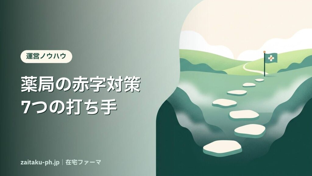 薬局の赤字対策7つの打ち手｜在宅ファーマ