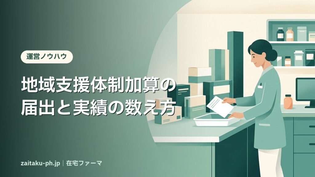 地域支援体制加算の届出と実績の数え方｜在宅ファーマ
